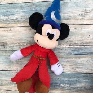 Disneyland Sorcerer Mickey Mouse Plush Toy Size 14”